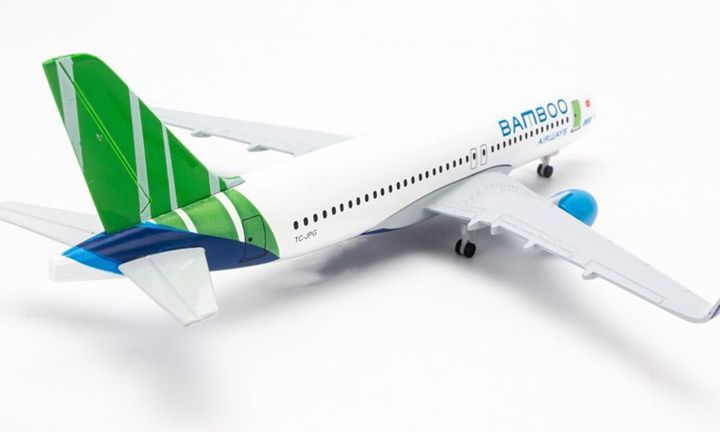 Mô hình Máy bay Bamboo Airway Airbus A320 16cm